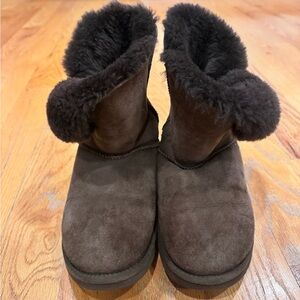UGG Bailey Button Brown Shearling Women's Boots